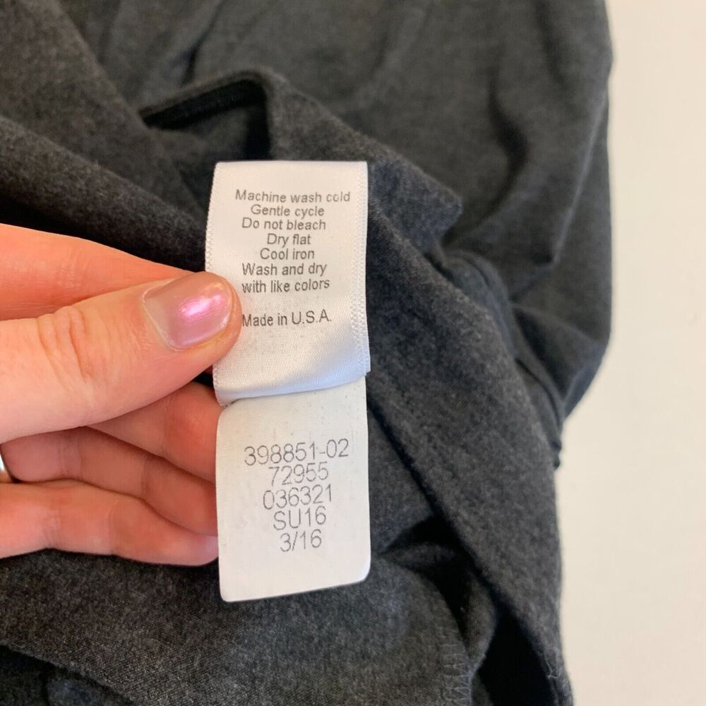 Athleta Draped Duet Faux Wrap Dress Womens S Small Gray Soft Stretch Sleeveless - Picture 10 of 12